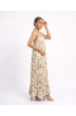 Hand Painted Rayon Halter Dress